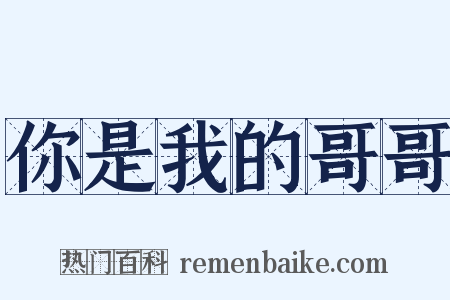 你是我的哥哥是什么意思的图片